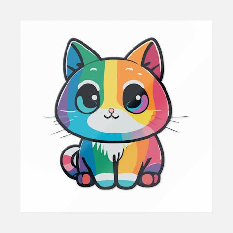 Rainbow Cat - Ninja Transfers