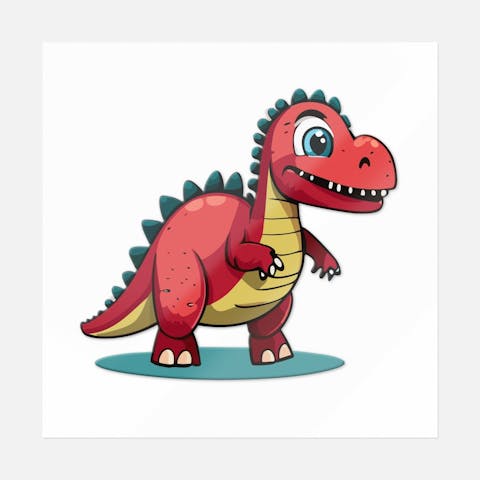 Red Little Dino - Ninja Transfers