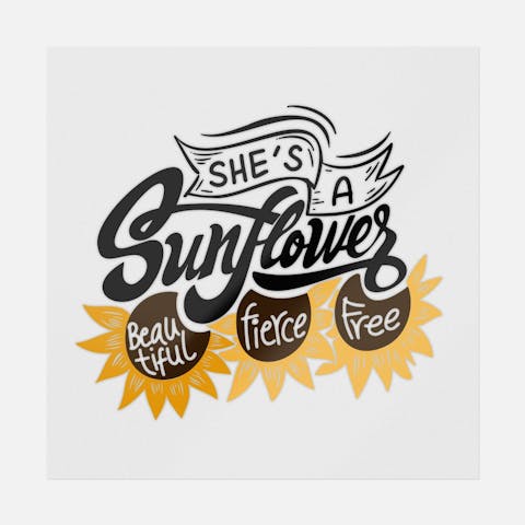 She's A Sunflower - Ninja Transfers