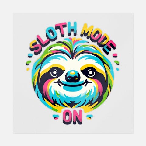 Sloth Mode On Vector - Ninja Transfers