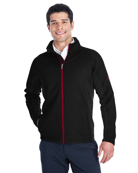 Spyder 187330 Men's Constant Full - Zip Sweater Fleece Jacket - Ninja Transfers