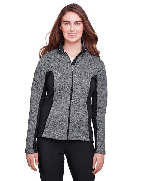 Spyder 187335 Ladies' Constant Full - Zip Sweater Fleece Jacket - Ninja Transfers