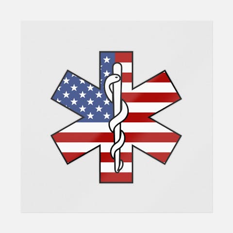 Star Of Life Flag - Ninja Transfers