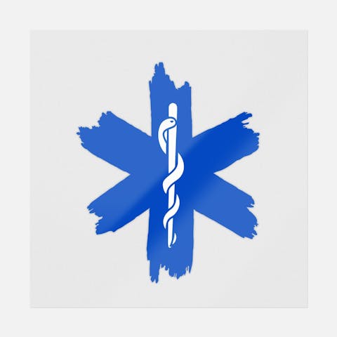 Star Of Life Paint Strokes - Ninja Transfers