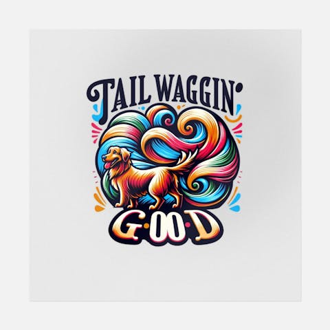 Tail Waggin Good Cool Art - Ninja Transfers