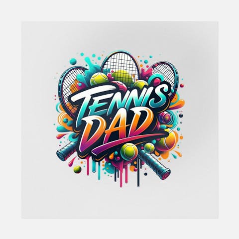 Tennis Dad Street Art - Ninja Transfers