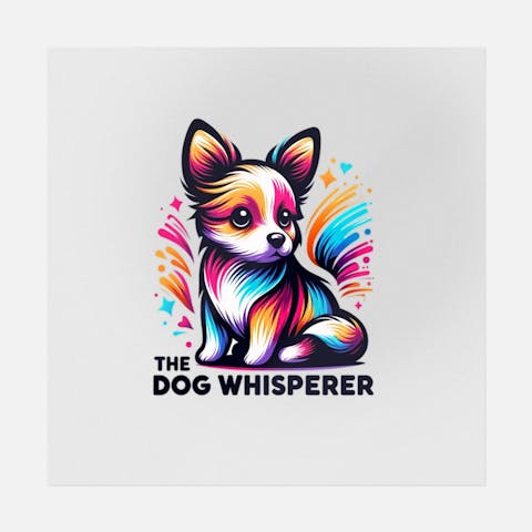 The Dog Whisperer Cute Art - Ninja Transfers