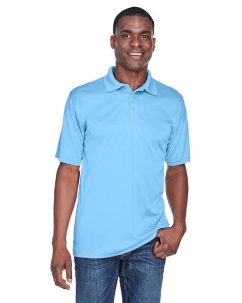 UltraClub 8425 Men's Cool & Dry Sport PerformanceInterlock Polo - Ninja Transfers