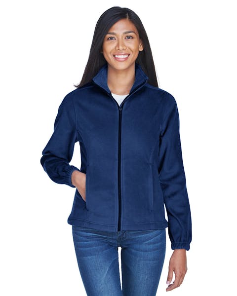 UltraClub 8481 Ladies' Iceberg Fleece Full - Zip Jacket - Ninja Transfers