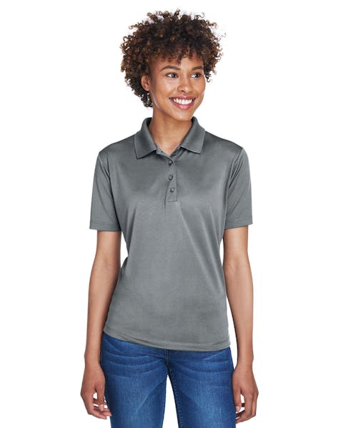 UltraClub 8610L Ladies' Cool & Dry 8 - Star Elite Performance Interlock Polo - Ninja Transfers