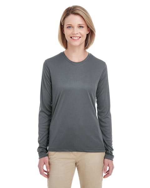 UltraClub 8622W Ladies' Cool & Dry Performance Long - Sleeve Top - Ninja Transfers