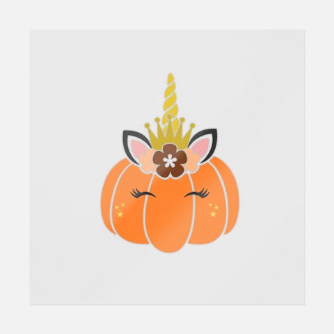 Unicorn Pumpkin Crown - Ninja Transfers