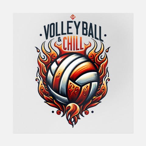 Volleyball & Chill Tattoo - Ninja Transfers
