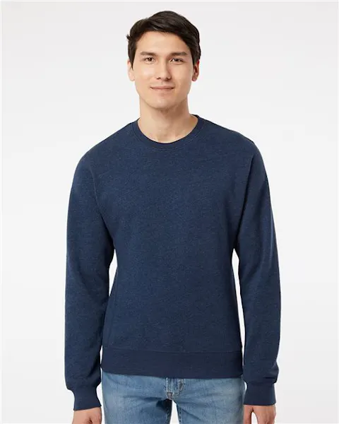 J. America 8870 Unisex Triblend Fleece Crewneck Sweatshirt