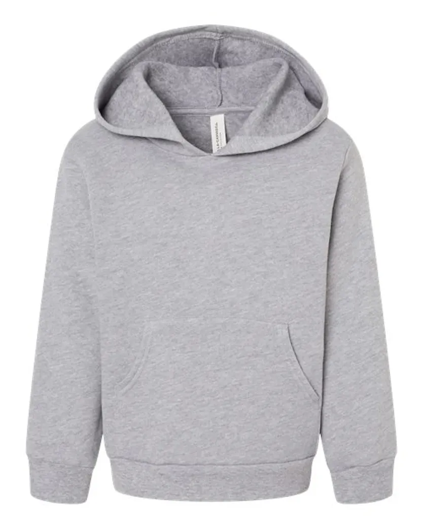 BELLA + CANVAS 3719T Toddler Sponge Fleece Pullover Hoodie Sweatshirt