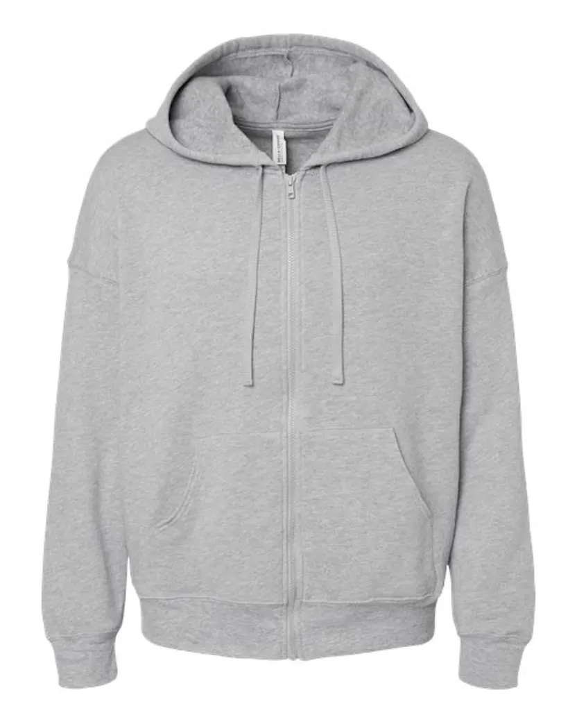 BELLA + CANVAS 3759 Unisex Sponge Fleece DTM Full-Zip Hoodie Sweatshirt