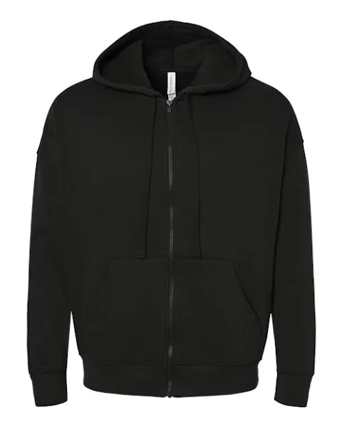 BELLA + CANVAS 3759 Unisex Sponge Fleece DTM Full-Zip Hoodie Sweatshirt