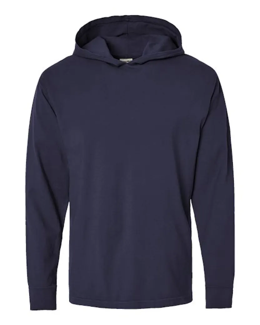 ComfortWash by Hanes GDH280 Unisex Garment-Dyed Jersey Hooded Long Sleeve T-Shirt