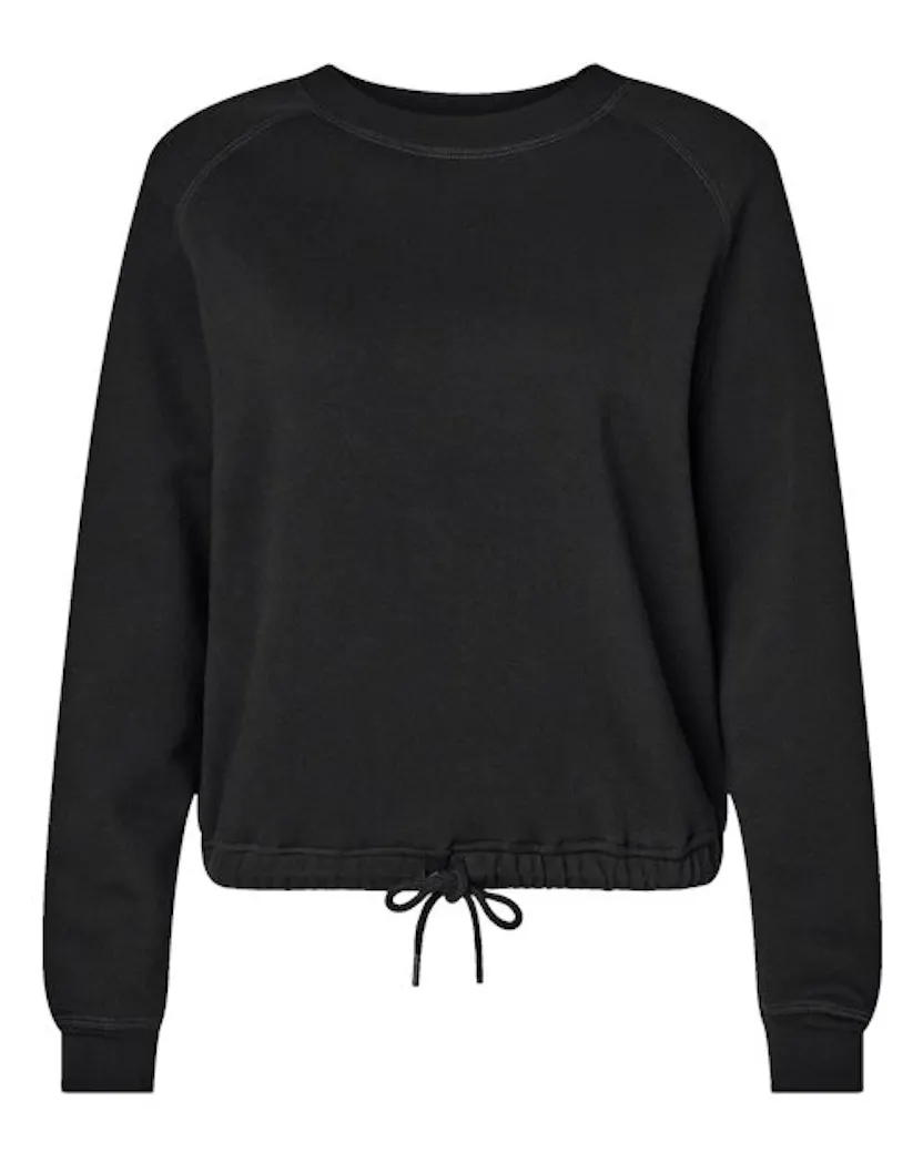 LAT 3528 Women's Relaxed 3-End Boxy Fleece Crewneck Sweatshirt