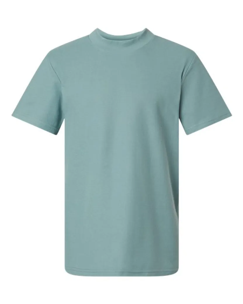 American Apparel 1PQ Unisex Pique Mockneck Tee