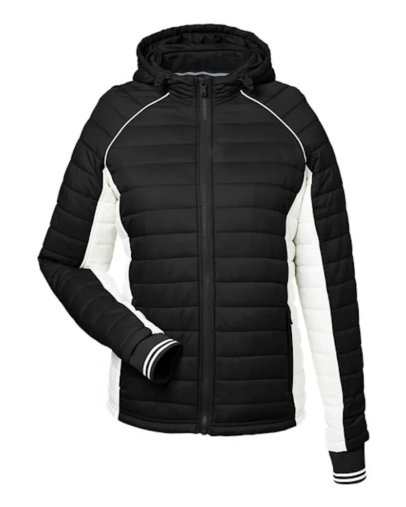 Nautica N17187 Women's Nautical Mile Hooded Puffer Jacket