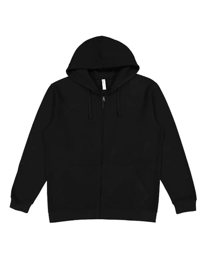 LAT 6927 Unisex Full-Zip Fleece Hoodie Sweatshirt