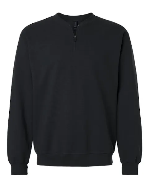 Gildan SF008 Unisex Softstyle Midweight 1/4 Zip Sweatshirt