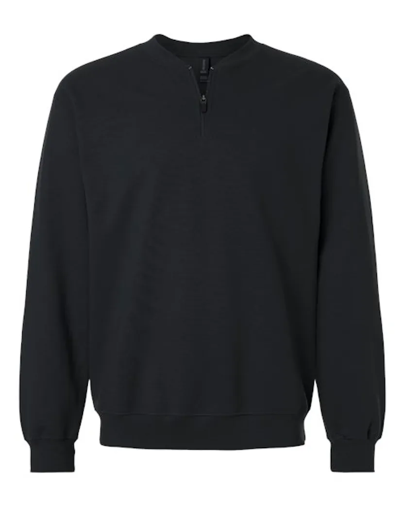 Gildan SF008 Unisex Softstyle Midweight 1/4 Zip Sweatshirt