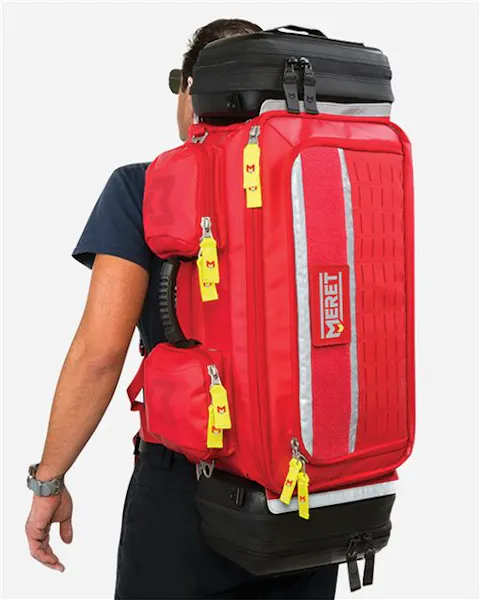 MERET M8101F OMNI PRO X Red Convertible Backpack Bag