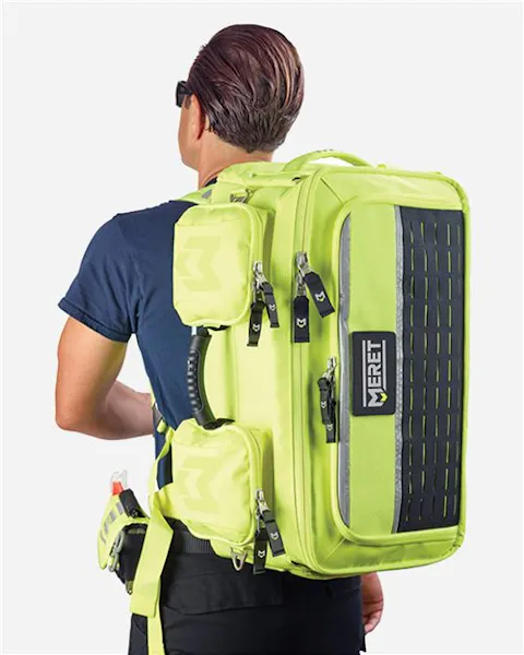 MERET M8101HV OMNI PRO X High Viz Yellow Convertible Backpack Bag