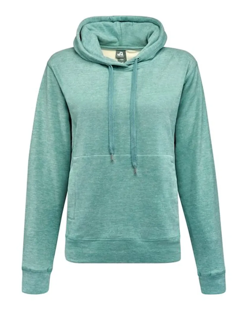 J. America 8742 Women's Electric Fleece Hooded Sweatshirt