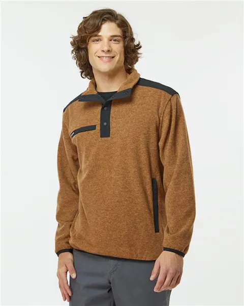 DRI DUCK 7353 Men's Ranger Melange Fleece Pullover