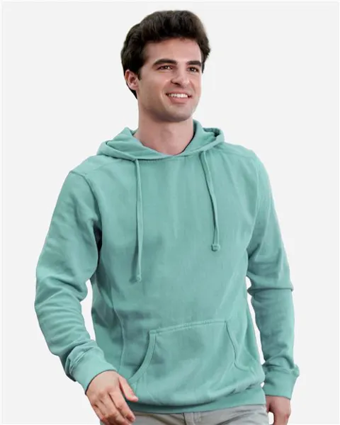 J. America 8730 Unisex Pigment-Dyed Fleece Hooded Sweatshirt