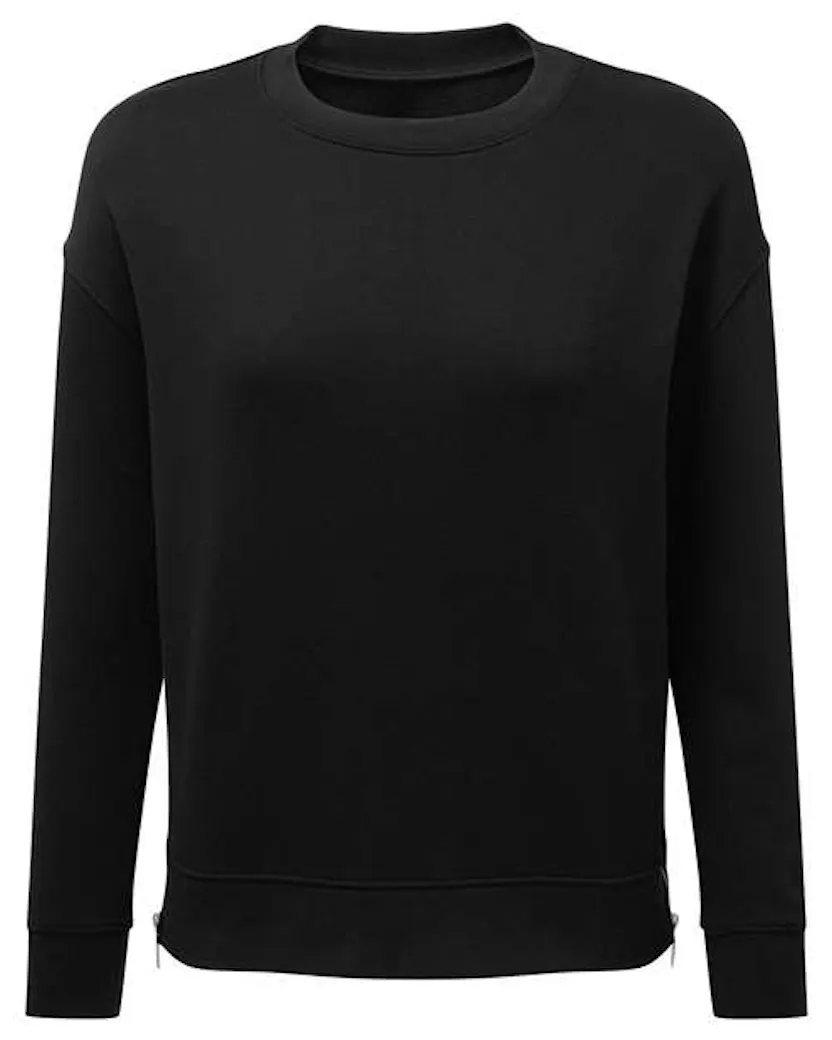 TriDri TD600 Women's Billie Side-Zip Crewneck Sweatshirt