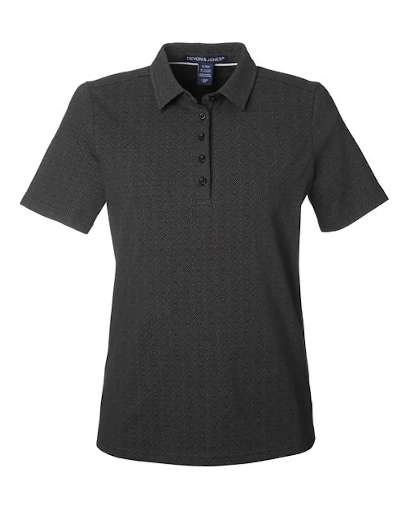 Devon & Jones DG101W Women's Crownlux Performance Geo Polo