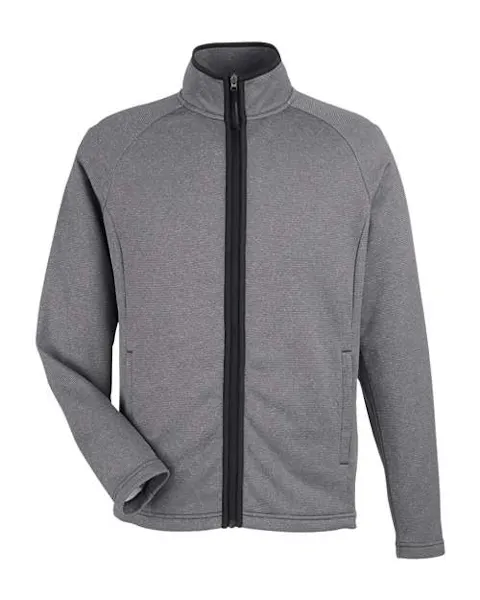 CORE365 CE72 Men's Venture Heathered Stripe Full-Zip Jacket