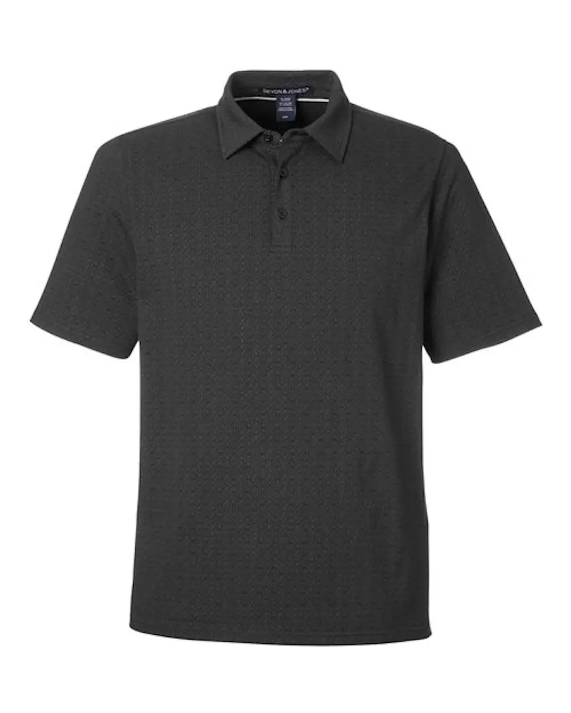 Devon & Jones DG101 Men's Crownlux Performance Geo Polo