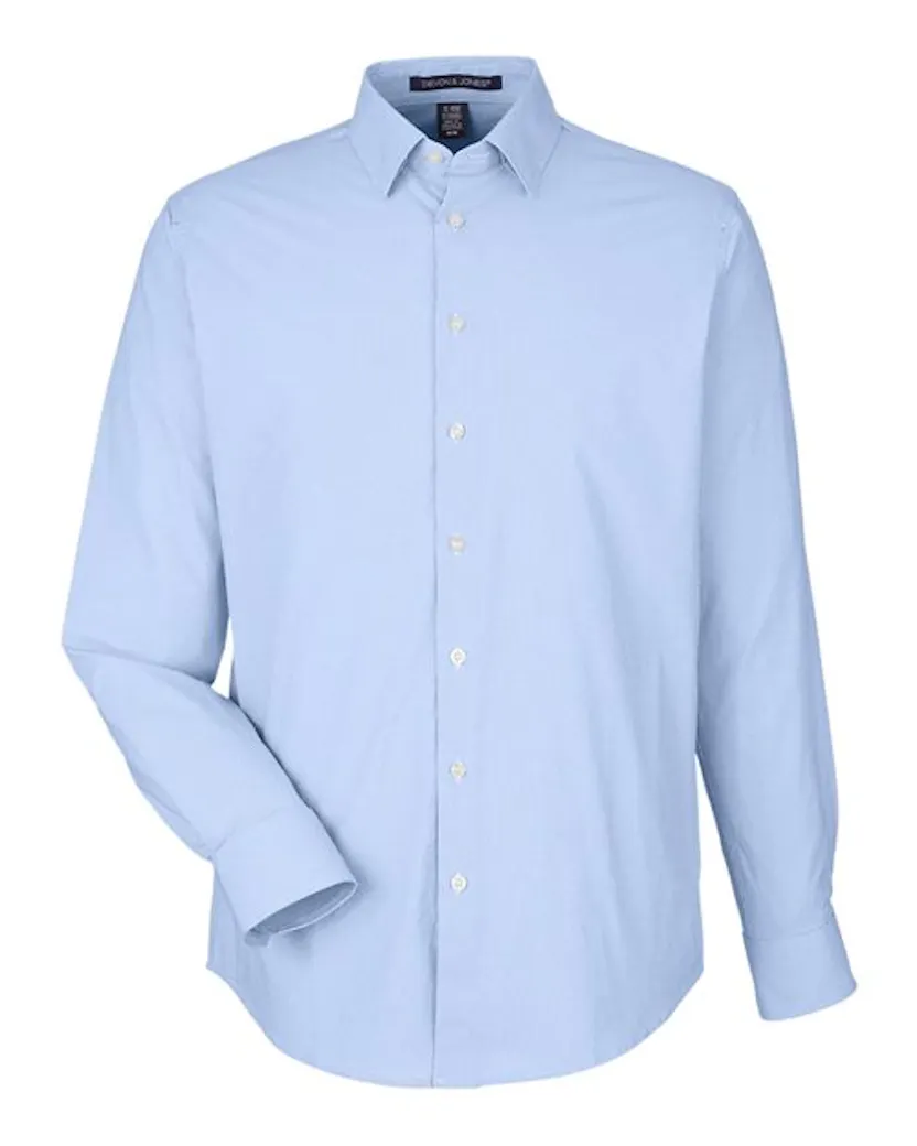Devon & Jones DG537 Men's CrownLux Performance Microstripe Dress Shirt