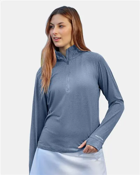 Nautica N17925 Women's Saltwater Quarter-Zip Pullover