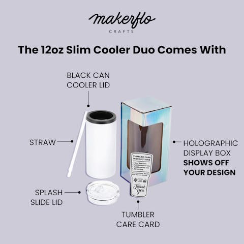 12oz Slim Sublimation Duozie