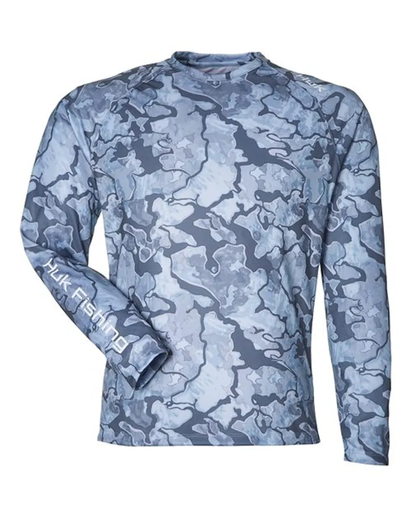 HUK H12L003 Unisex LoPro Camo Long Sleeve T-Shirt