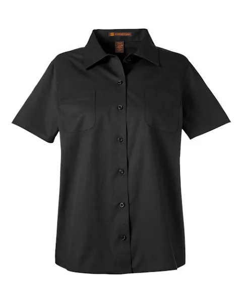 Harriton M585W Women's Advantage IL Short Sleeve Dress Shirt