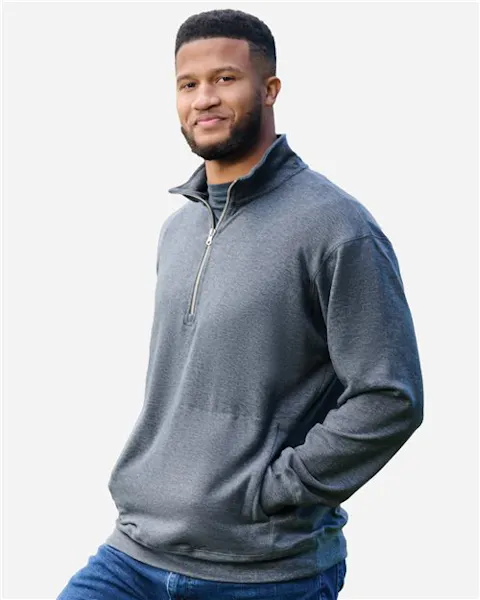 J. America 8741 Unisex Electric Fleece Quarter-Zip Sweatshirt