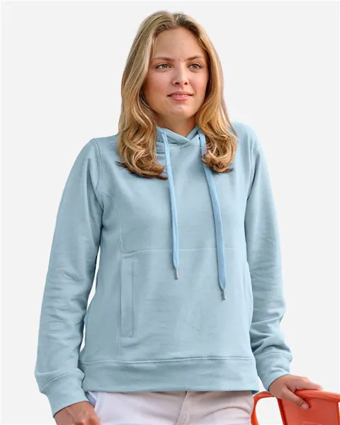 J. America 8742 Women's Electric Fleece Hooded Sweatshirt