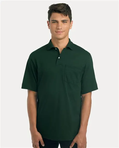 JERZEES 436MP Men's Dri-Power Polo with Pocket