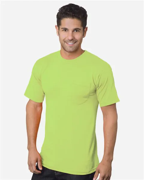 Bayside 1725 Unisex USA-Made 50/50 Pocket T-Shirt
