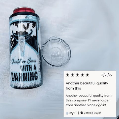 12oz Slim Sublimation Duozie