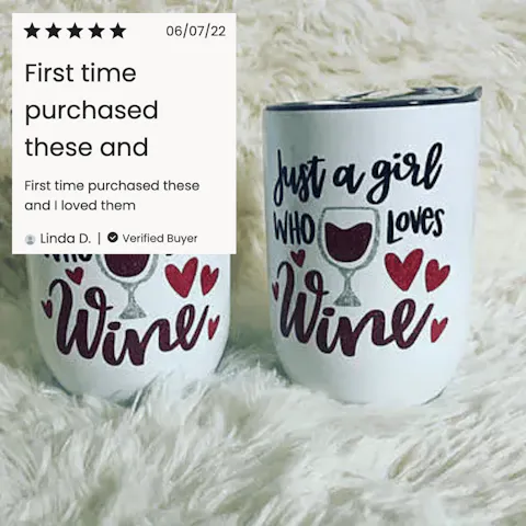 12oz Sublimation Wine Tumbler