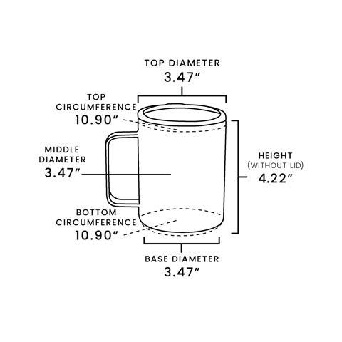 12oz Camper Mug (Stainless Steel) - Ninja Transfers