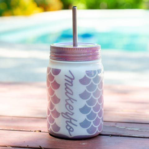 12oz Mason Jar (Stainless Steel) - Ninja Transfers
